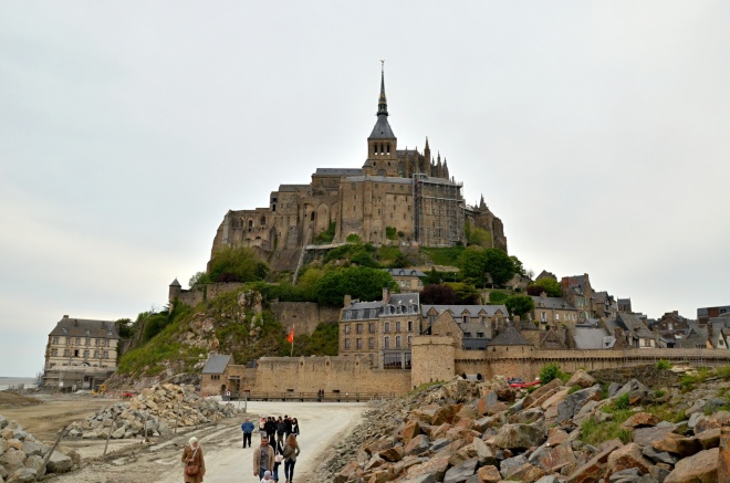 Mont Saint Michel, a monastery built on a rock, is one of the most splendid and most visited places in France.